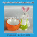 Colorful handpainting easter rabbit pattern ceramic easter egg cup